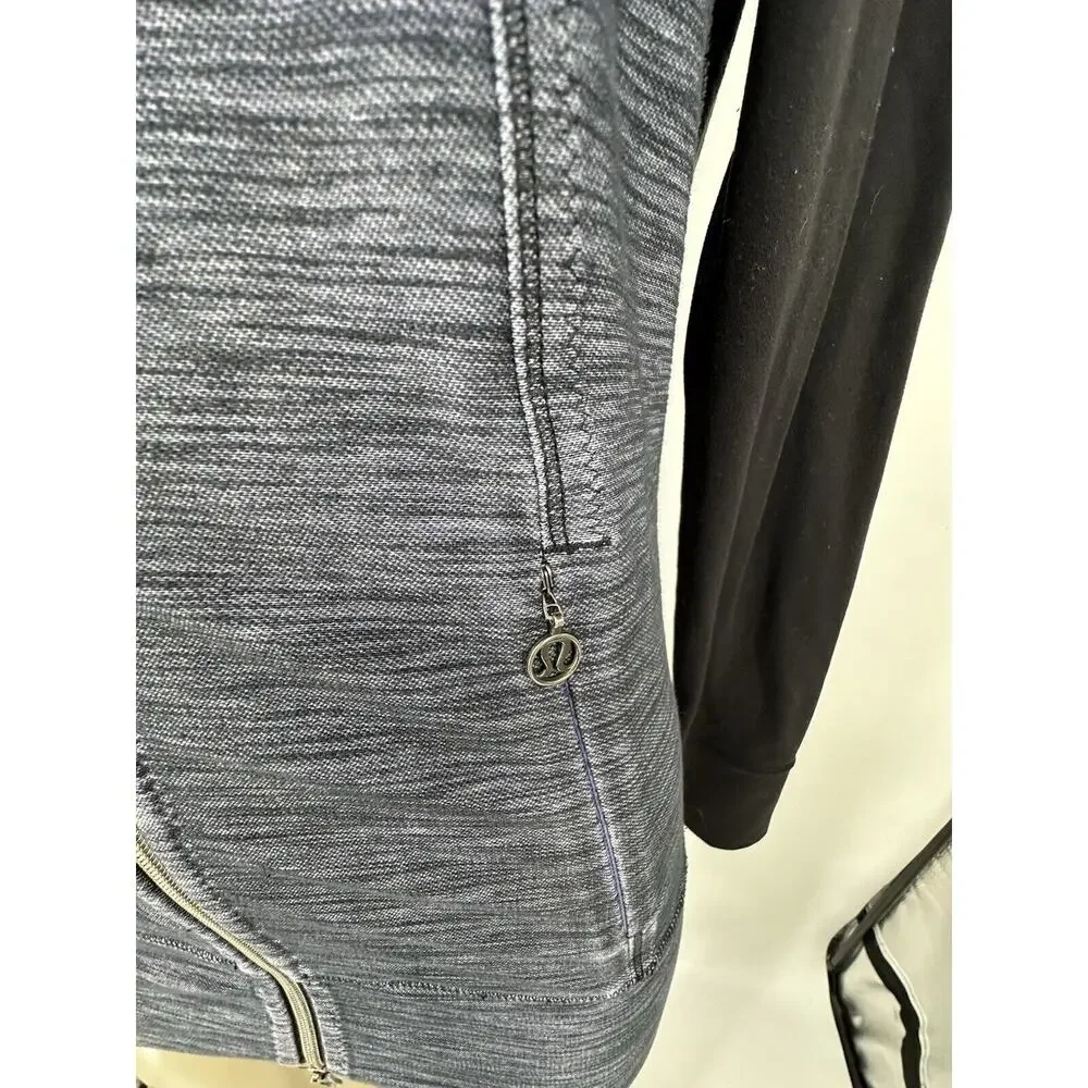 Lululemon Size 6 Jacket Daily Yoga Denim Polar Haze Black Style W4A54S